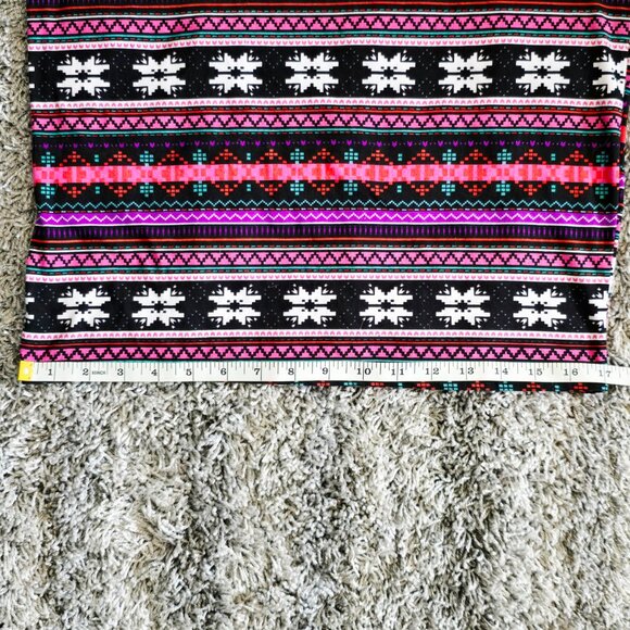 MD Bobbie Brooks Womens Midi Sheath T-Shirt Dress Size Nordic Print Soft Stretch - Picture 10 of 14